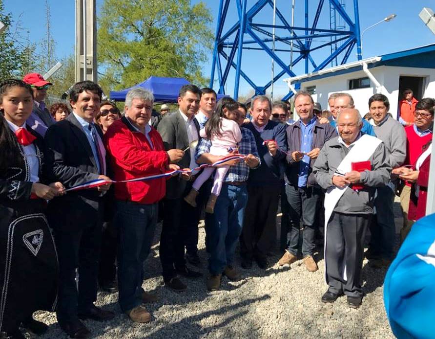 La inauguración del nuevo APR de Puringue Rico entrega el vital elemento a 146 familias en la zona rural de Mariquina.